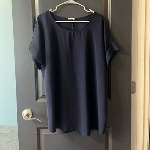 Entro Deep Navy and Green Women's Blouse Bundle